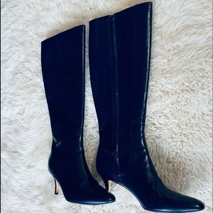 Navy Blue Cole Haan Knee high boots size 9